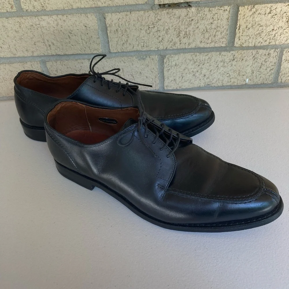 Allen Edmonds Watson Leather Derby Shoes Black Leather Dress Shoes